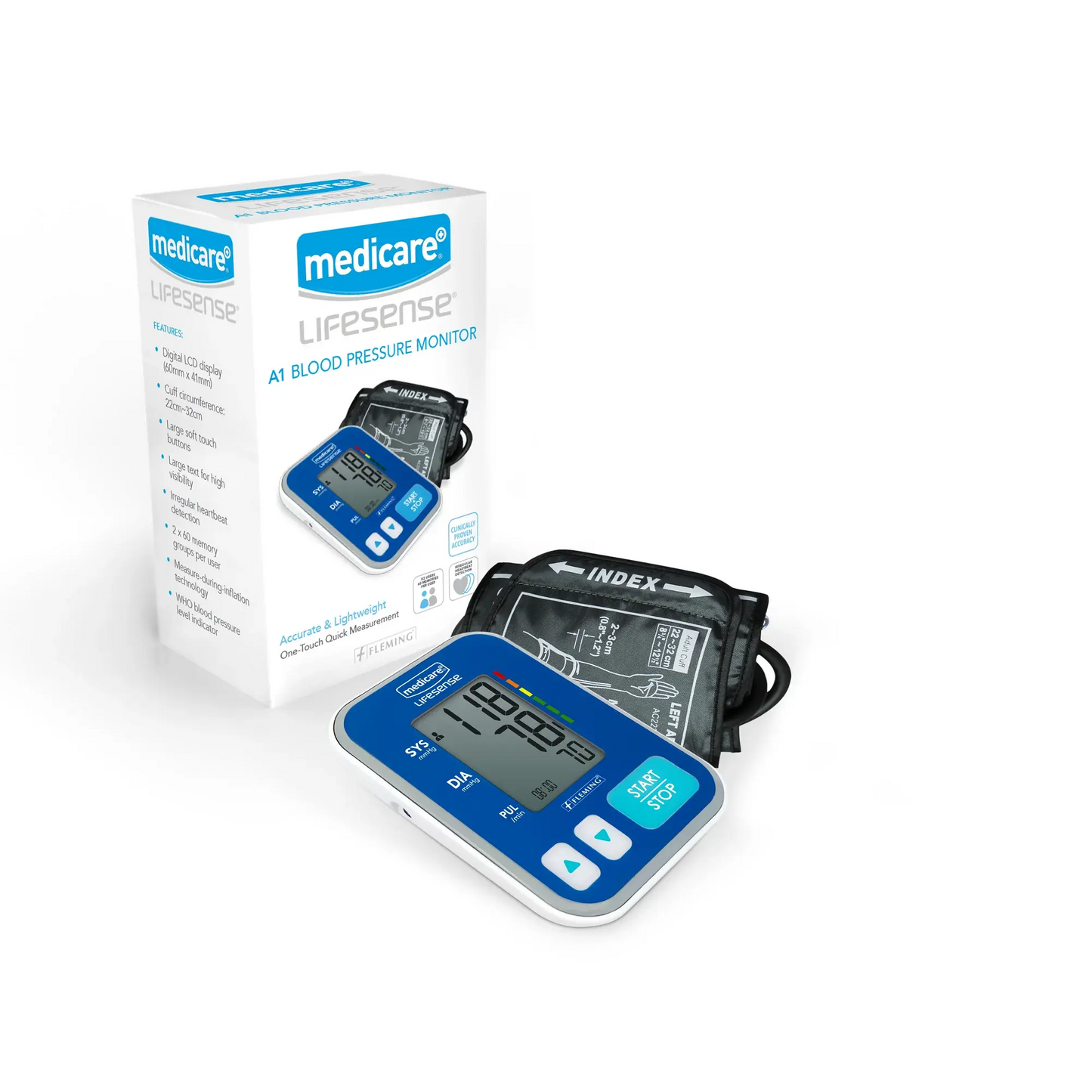 Medicare LIFESENSE A1 BLOOD PRESSURE MONITOR Home Diagnostics UK